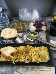  1 av fly mat som ble servert fra Amsterdam til Tanzania