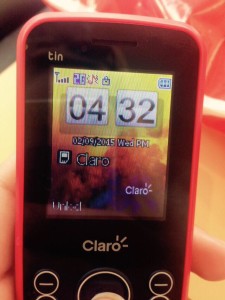 min nye telefon: liten og rød, og har til og med 2G!!